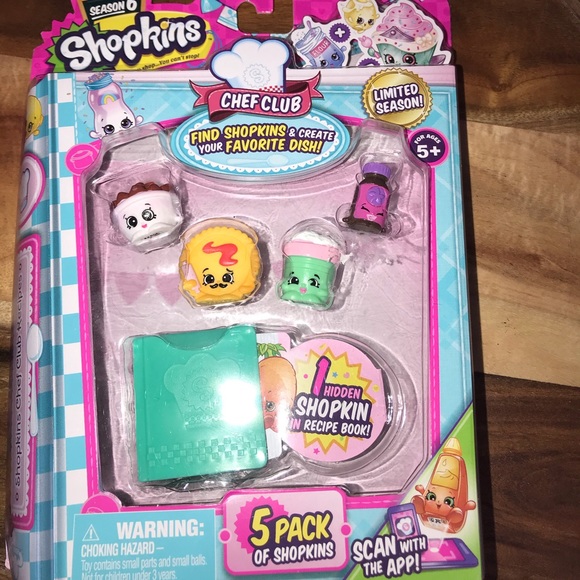 New - SHOPKINS Season 6 Chef Club 5 Pack Year 2015 - Picture 1 of 3